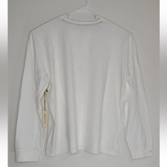 Tecovas Long Sleeve Slub Henley White Cotton Size XXL Mens NEW - Picture 2 of 9